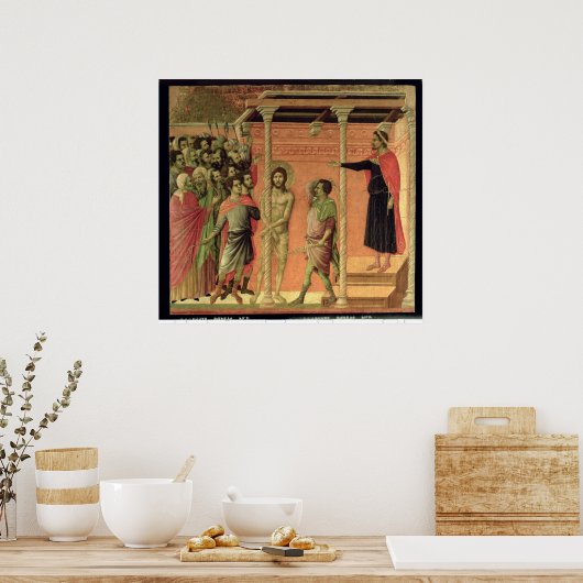 De vlag van het Maesta-altarstuk Poster (Keuken)