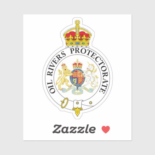 De vlag van het Oil Rivers Protectorate Sticker (Vel)