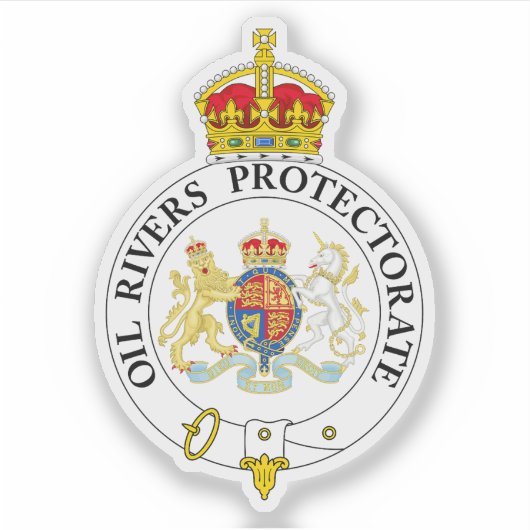 De vlag van het Oil Rivers Protectorate Sticker (Voorkant)