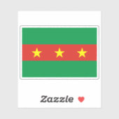 De vlag van het Ooivolk, Ghana Sticker (Vel)