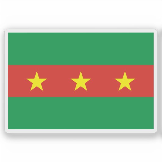 De vlag van het Ooivolk, Ghana Sticker (Voorkant)