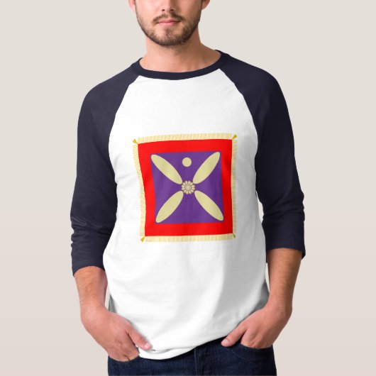 De vlag van het Perzische Rijk van Sassanid T-shirt (Voorkant)