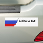 De vlag van het Russisch Bumpersticker (Op auto)