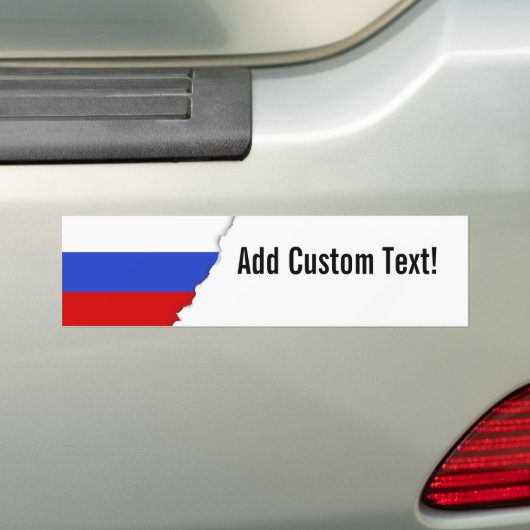 De vlag van het Russisch Bumpersticker (Op auto)