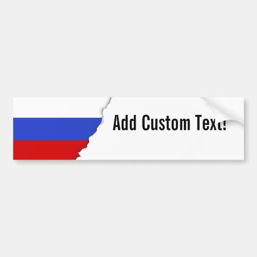 De vlag van het Russisch Bumpersticker (Voorkant)
