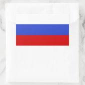 De vlag van het Russisch Rechthoekige Sticker (Tas)