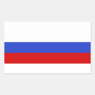 De vlag van het Russisch Rechthoekige Sticker