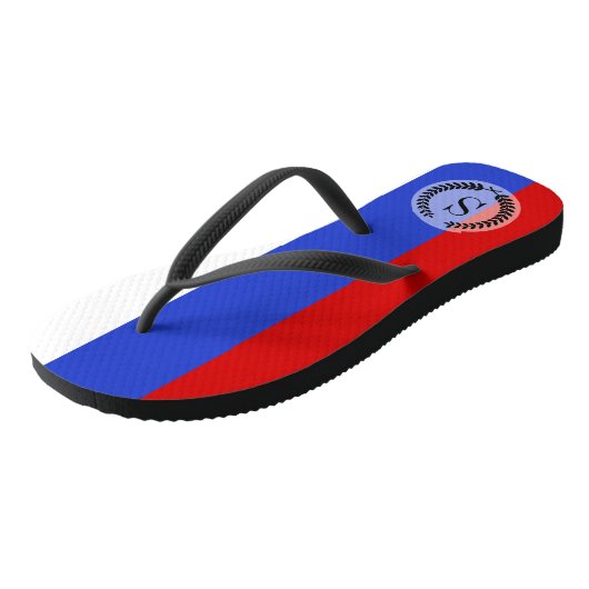 De vlag van het Russisch Teenslippers (Schuin)
