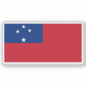 De vlag van het Western Samoa Trust Territory (194 Sticker (Voorkant)