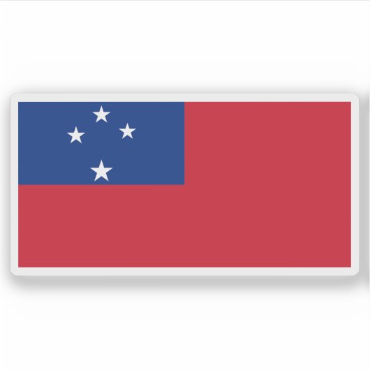 De vlag van het Western Samoa Trust Territory (194 Sticker (Voorkant)
