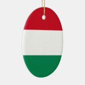 De Vlag van Hongarije Keramisch Ornament (Rechts)