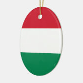 De Vlag van Hongarije Keramisch Ornament (Links)