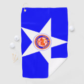 De vlag van Houston, Texas Golf Towel Golfhanddoek (Insitu)