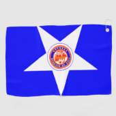 De vlag van Houston, Texas Golf Towel Golfhanddoek (Horizontaal)
