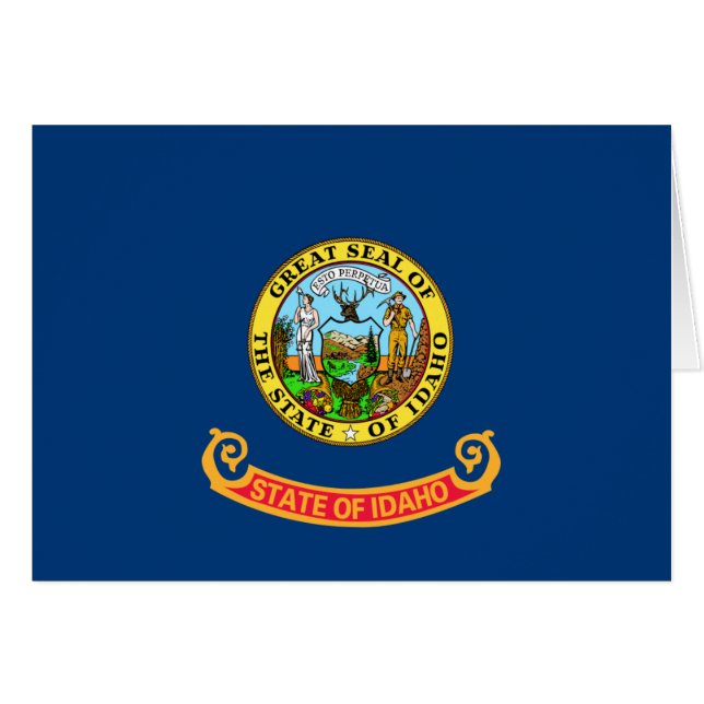 De vlag van Idaho: de Gem State, America Mountain  (Voorkant Horizontaal)