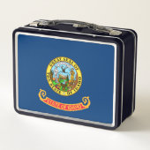 De vlag van Idaho: de Gem State, America Mountain  (Achterkant)