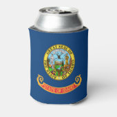 De vlag van Idaho: de Gem State, America Mountain  Blikjeskoeler (Blikje Achterkant)