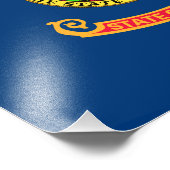 De vlag van Idaho: de Gem State, America Mountain  Foto Afdruk (Hoek)
