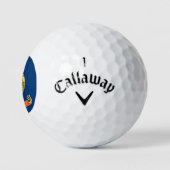 De vlag van Idaho: de Gem State, America Mountain  Golfballen (Logo)