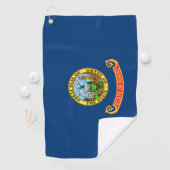 De vlag van Idaho: de Gem State, America Mountain  Golfhanddoek (Insitu)