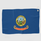 De vlag van Idaho: de Gem State, America Mountain  Golfhanddoek (Horizontaal)