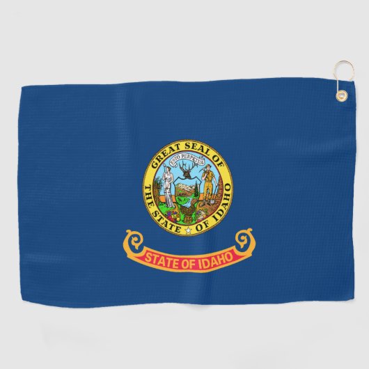 De vlag van Idaho: de Gem State, America Mountain  Golfhanddoek (Horizontaal)