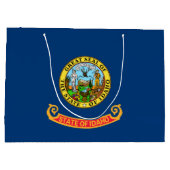 De vlag van Idaho: de Gem State, America Mountain Groot Cadeauzakje (Achterkant)