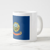De vlag van Idaho: de Gem State, America Mountain Grote Koffiekop (Voorkant rechts)