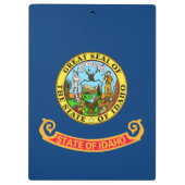De vlag van Idaho: de Gem State, America Mountain Klembord (Achterkant)