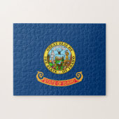 De vlag van Idaho: de Gem State, America Mountain Legpuzzel (Horizontaal)