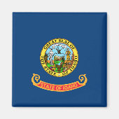 De vlag van Idaho: de Gem State, America Mountain  Magneet (Voorkant)
