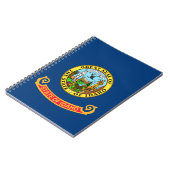De vlag van Idaho: de Gem State, America Mountain  Notitieboek (Linkerzijde)