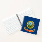 De vlag van Idaho: de Gem State, America Mountain  Notitieboek (Binnen)
