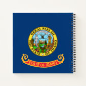 De vlag van Idaho: de Gem State, America Mountain  Notitieboek (Achterkant)