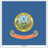 De vlag van Idaho: de Gem State, America Mountain Sticker (Vel)