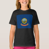 De vlag van Idaho: de Gem State, America Mountain  T-shirt (Voorkant)