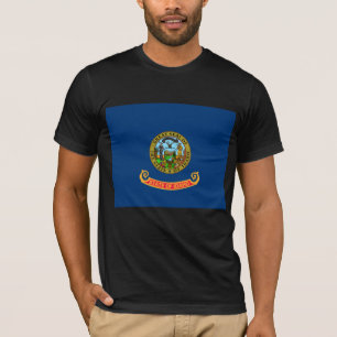 De vlag van Idaho: de Gem State, America Mountain  T-shirt