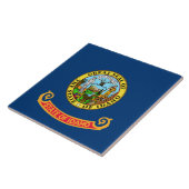De vlag van Idaho: de Gem State, America Mountain Tegeltje (Zijkant)