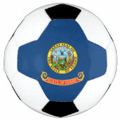 De vlag van Idaho: de Gem State, America Mountain  Voetbal (Voorkant)