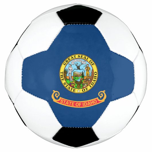 De vlag van Idaho: de Gem State, America Mountain  Voetbal (Voorkant)