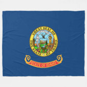 De vlag van Idaho Fleece Deken (Voorkant (Horizontaal))