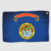 De vlag van Idaho Golf Towel Golfhanddoek (Horizontaal)