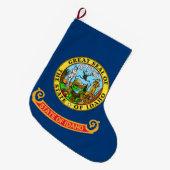 De vlag van Idaho Grote Kerstsok (Voorkant (Hangend))