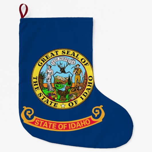 De vlag van Idaho Grote Kerstsok (Voorkant)
