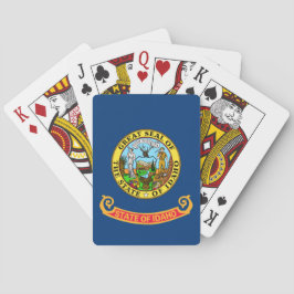 De vlag van Idaho Pokerkaarten