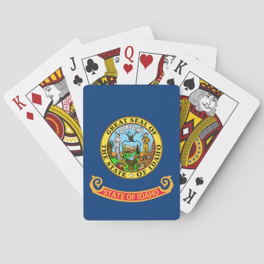 De vlag van Idaho Pokerkaarten (Achterkant)