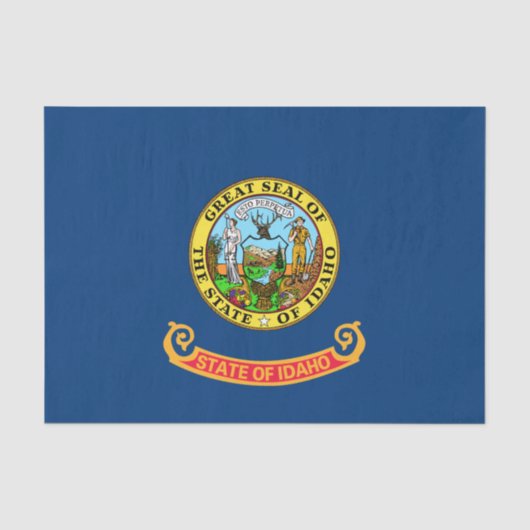 De vlag van Idaho Tissuepapier (Voorkant)