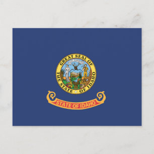 De vlag van Idaho, Verenigde Staten van Amerika Briefkaart