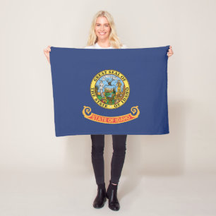De vlag van Idaho, Verenigde Staten van Amerika Fleece Deken