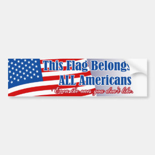 De vlag van iedereen bumpersticker